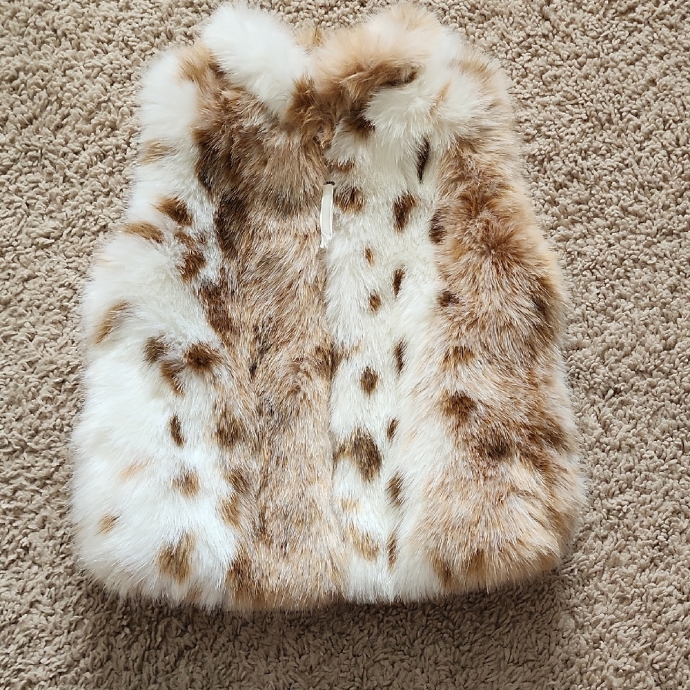American Widgeon Faux Fur Animal Print Vest